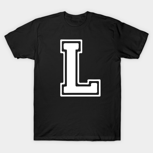 Letter L T-Shirt by Xtian Dela ✅